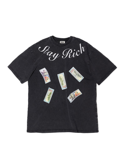 Oversized Printed T-shirt (Black)