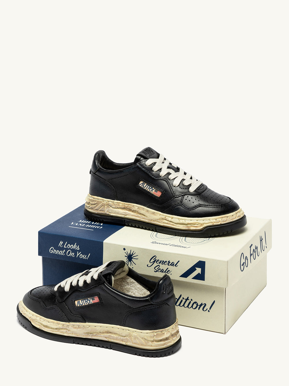 Medalist Low Super Vintage 'Autry X Maison Mihara Yasuhiro General Scale' Black