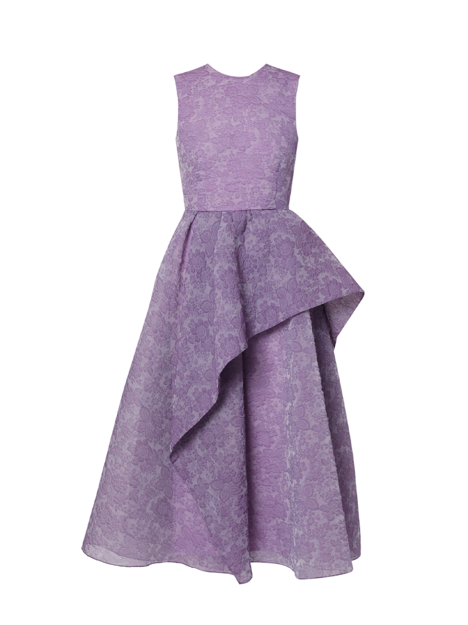 Sleeveless Asymmetrical Tiered Dress Purple