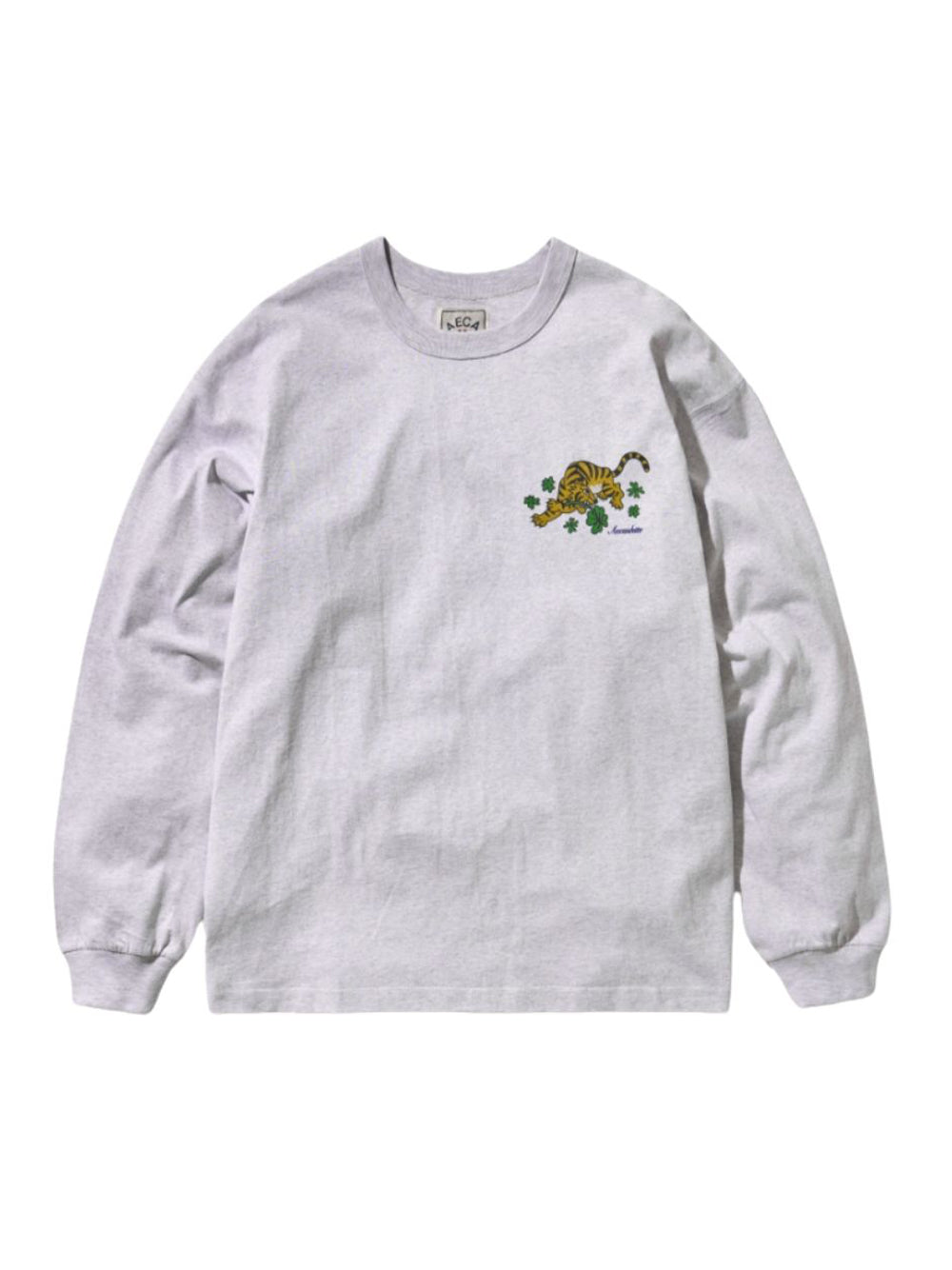Clover Tiger Long Sleeve Light Grey