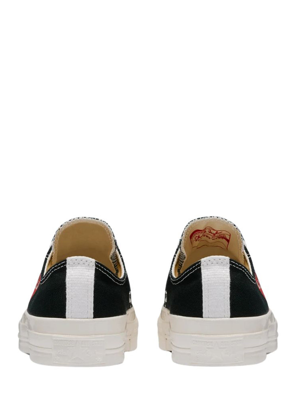 Converse Small Red Heart Low Top (Black)