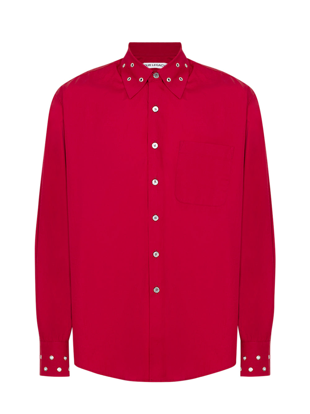 Above Shirt (Lipstick Red Super Poplin)