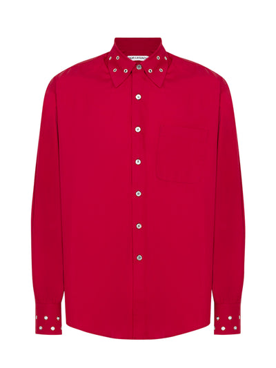 Above Shirt (Lipstick Red Super Poplin)