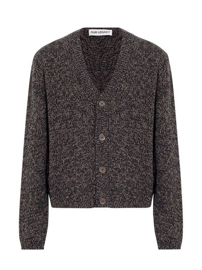 Academy Cardigan (Bear Twist Mouline Wool)