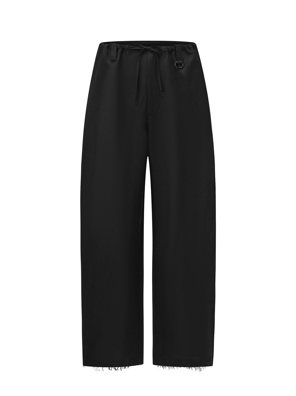 Acceptance Relaxed Draped Trousers (Black)