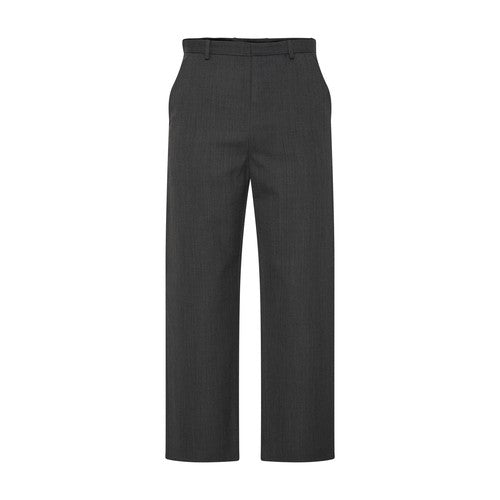 Wool Blend Trouser (Dark Grey Melange)