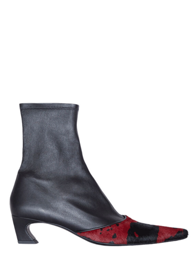 AcneStudios-LeatherPonyHeeledAnkleBoots-Red-1