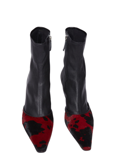 AcneStudios-LeatherPonyHeeledAnkleBoots-Red-2