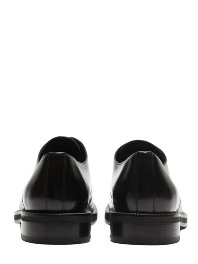 Leather Derby Shoes (Black/Black)