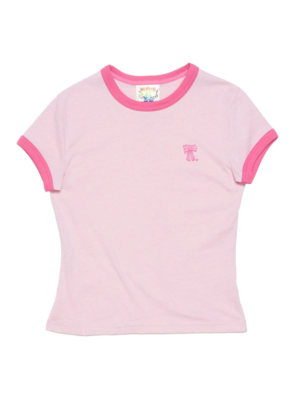 Bow Print T-Shirt (Bubble Pink)