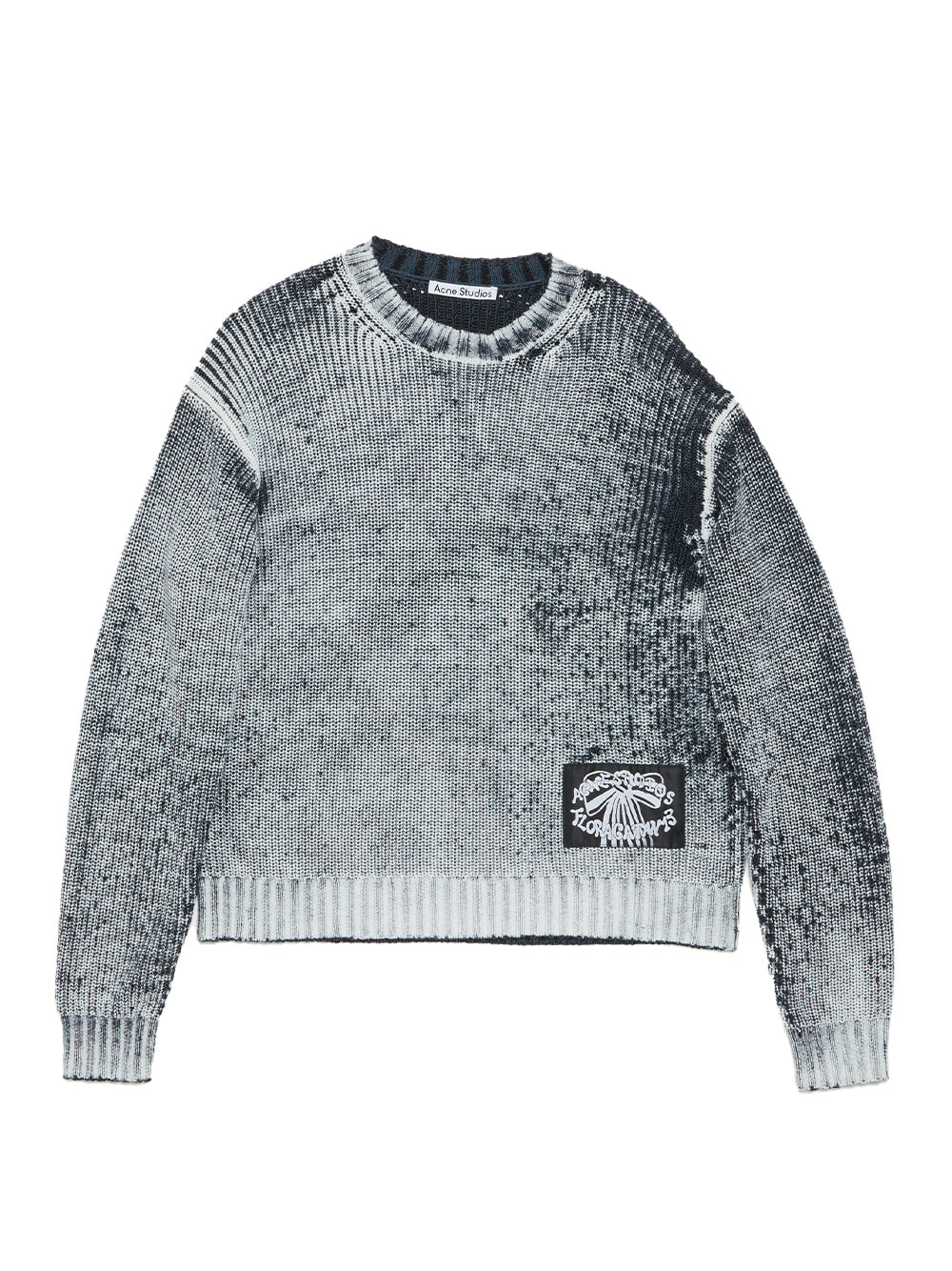 Crew Neck Jumper Black/white