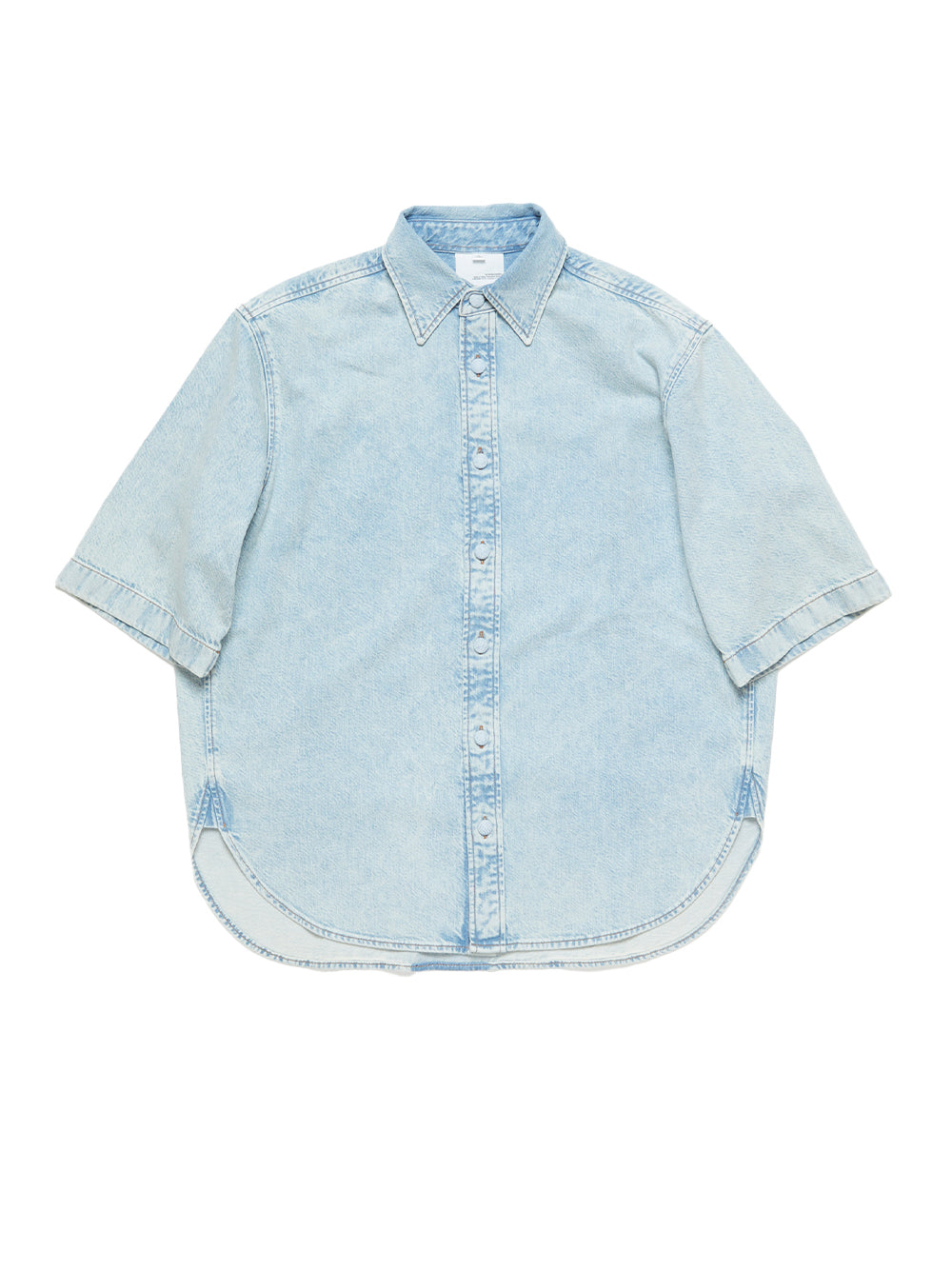 Denim Button-Up Shirt (Indigo Blue)