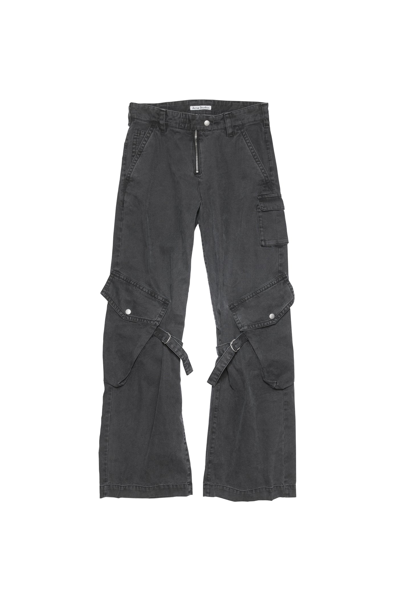 Trousers Washed Black
