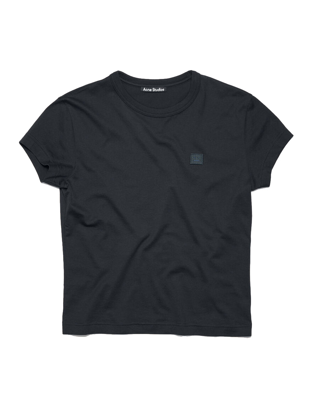 Fitted Fit Crew Neck T-Shirts (Black)