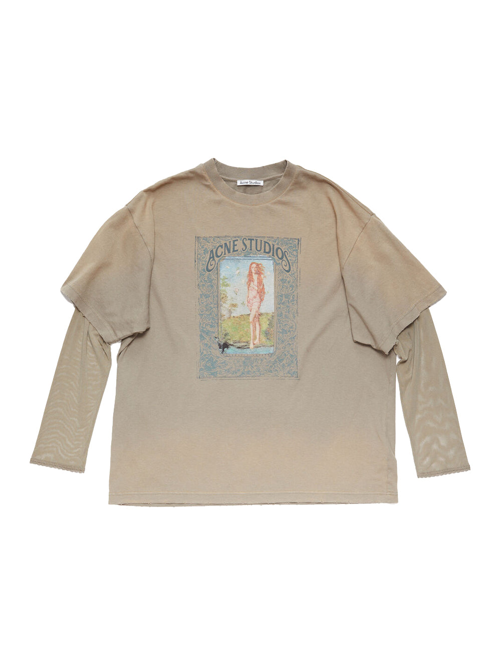 Layer Print T-Shirt (Mud Brown)