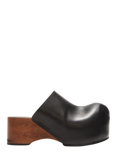 Leather Woods Clogs (Black)