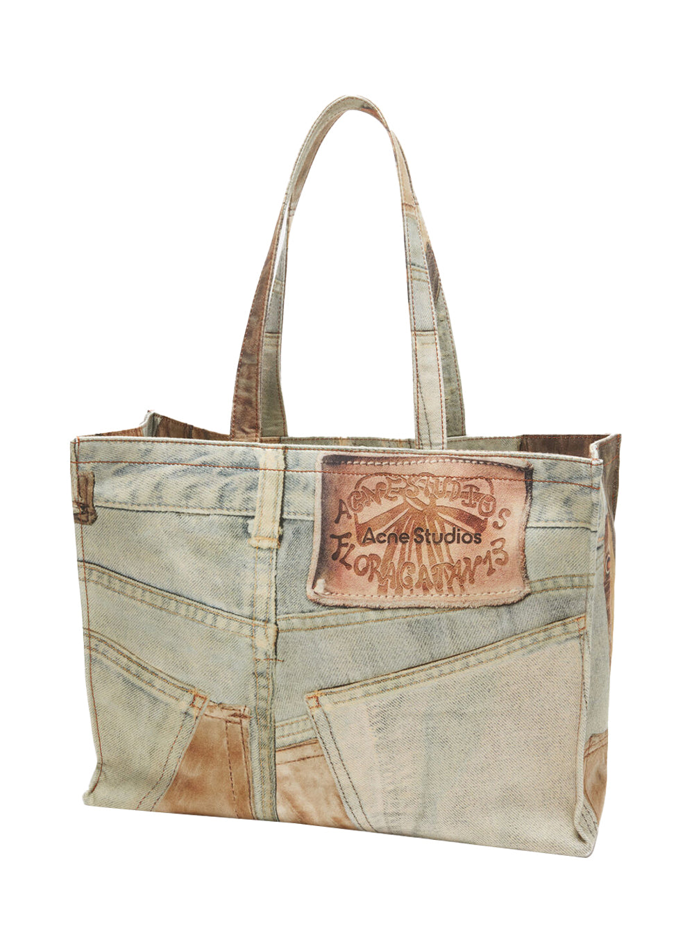 Logo Shoulder Tote Bag (Denim Blue)