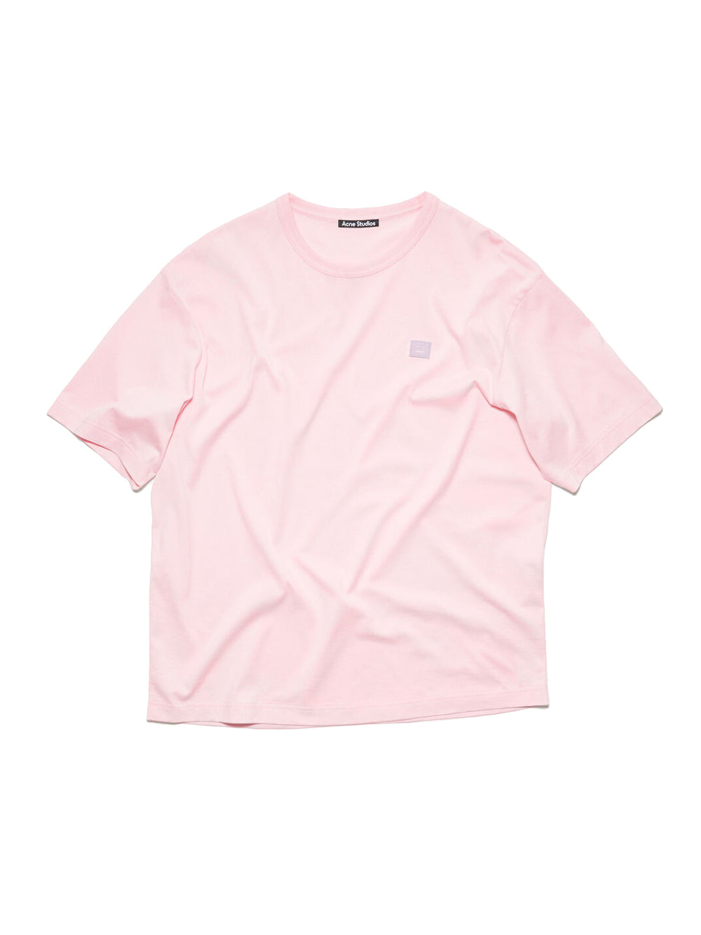 Relaxed Fit Crew Neck T-Shirts (Light Pink)