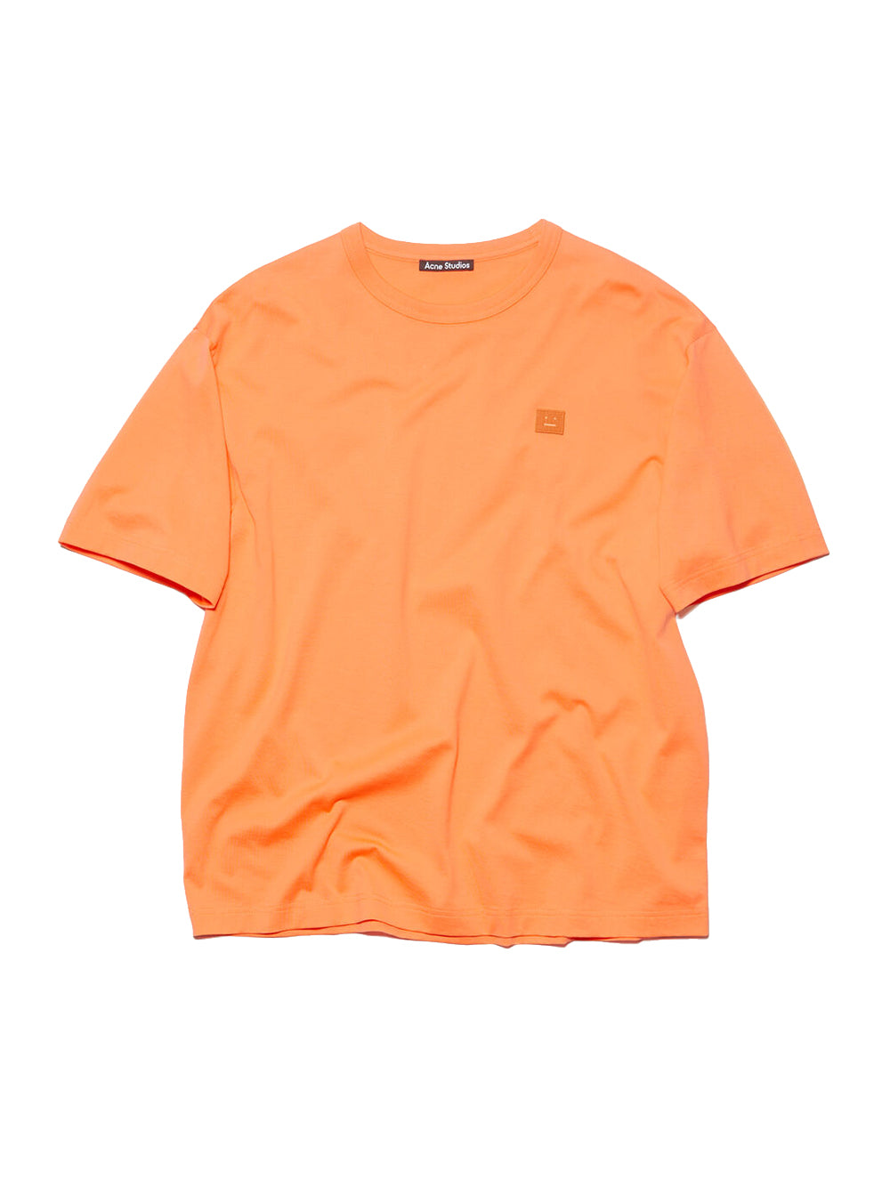 Relaxed Fit Crew Neck T-Shirts (Mandarin Orange)