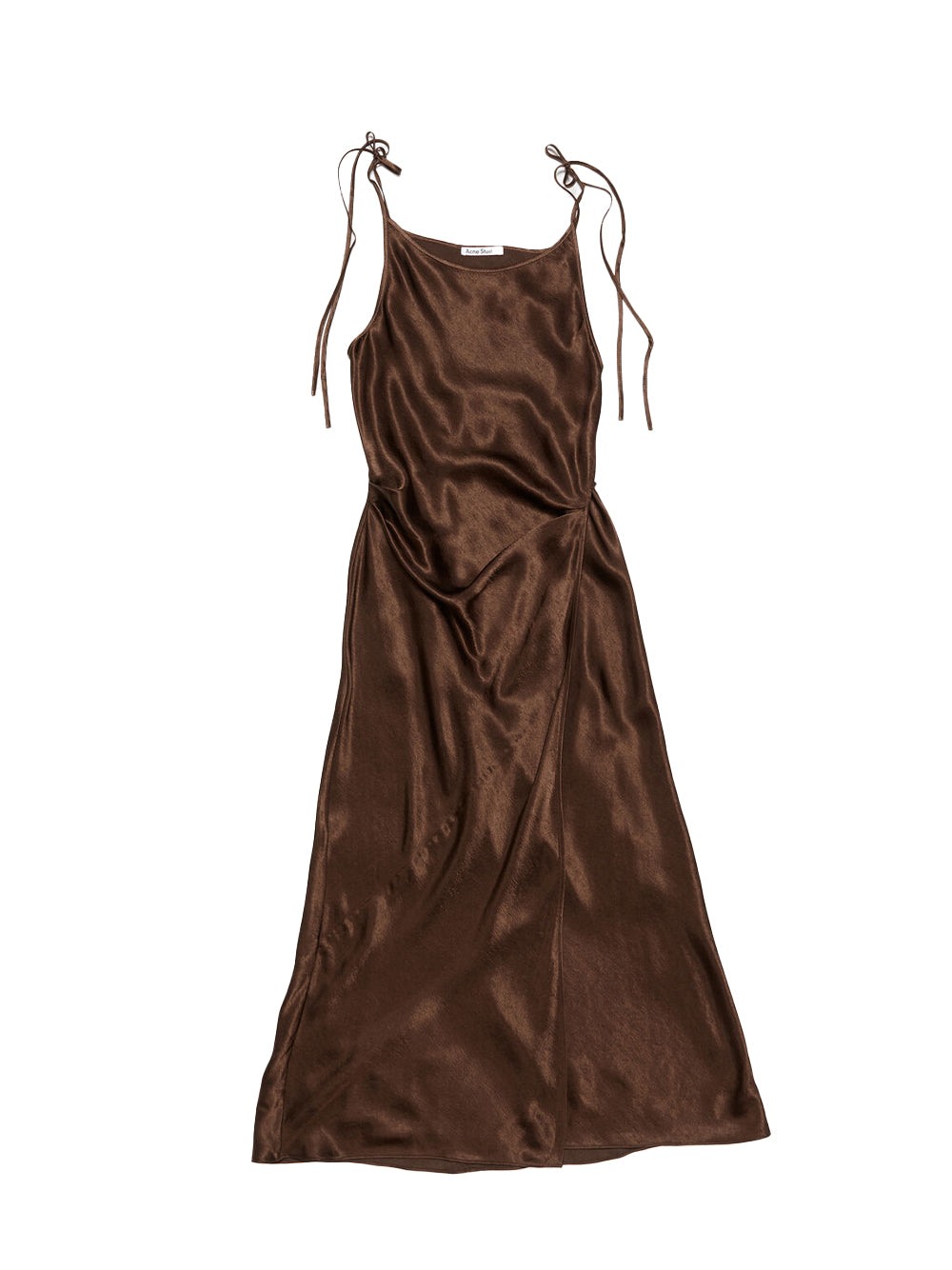 Satin Dress (Chocolate Brown)