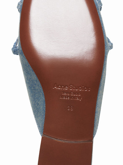 Lace-Up Mules (Dusty Blue)