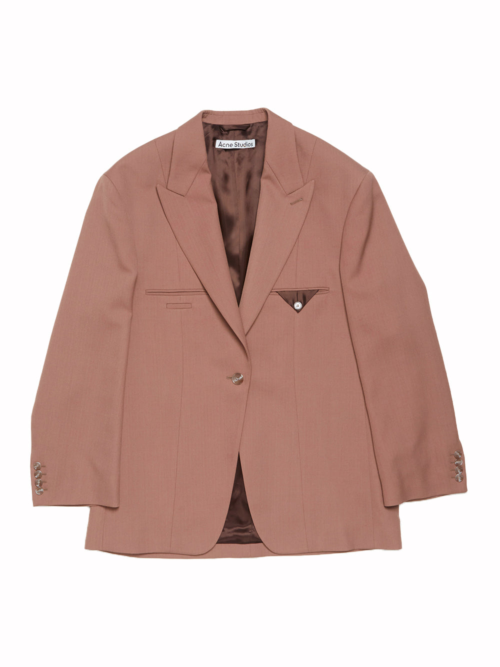 Single-Breasted Jacket (Metallic Brown)