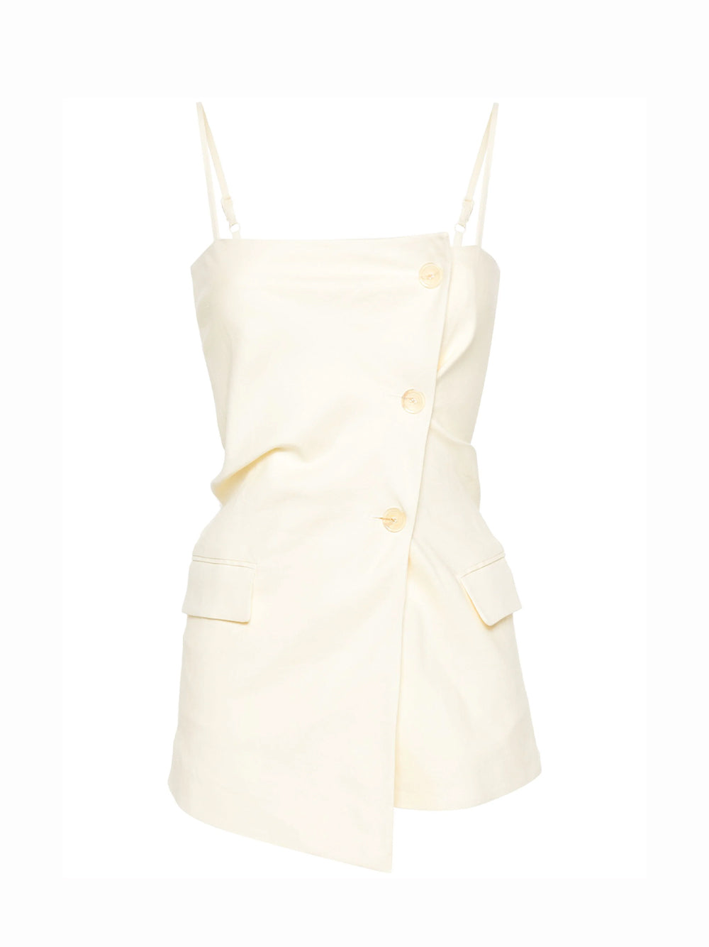 Strap Suit Top (Soft Yellow)