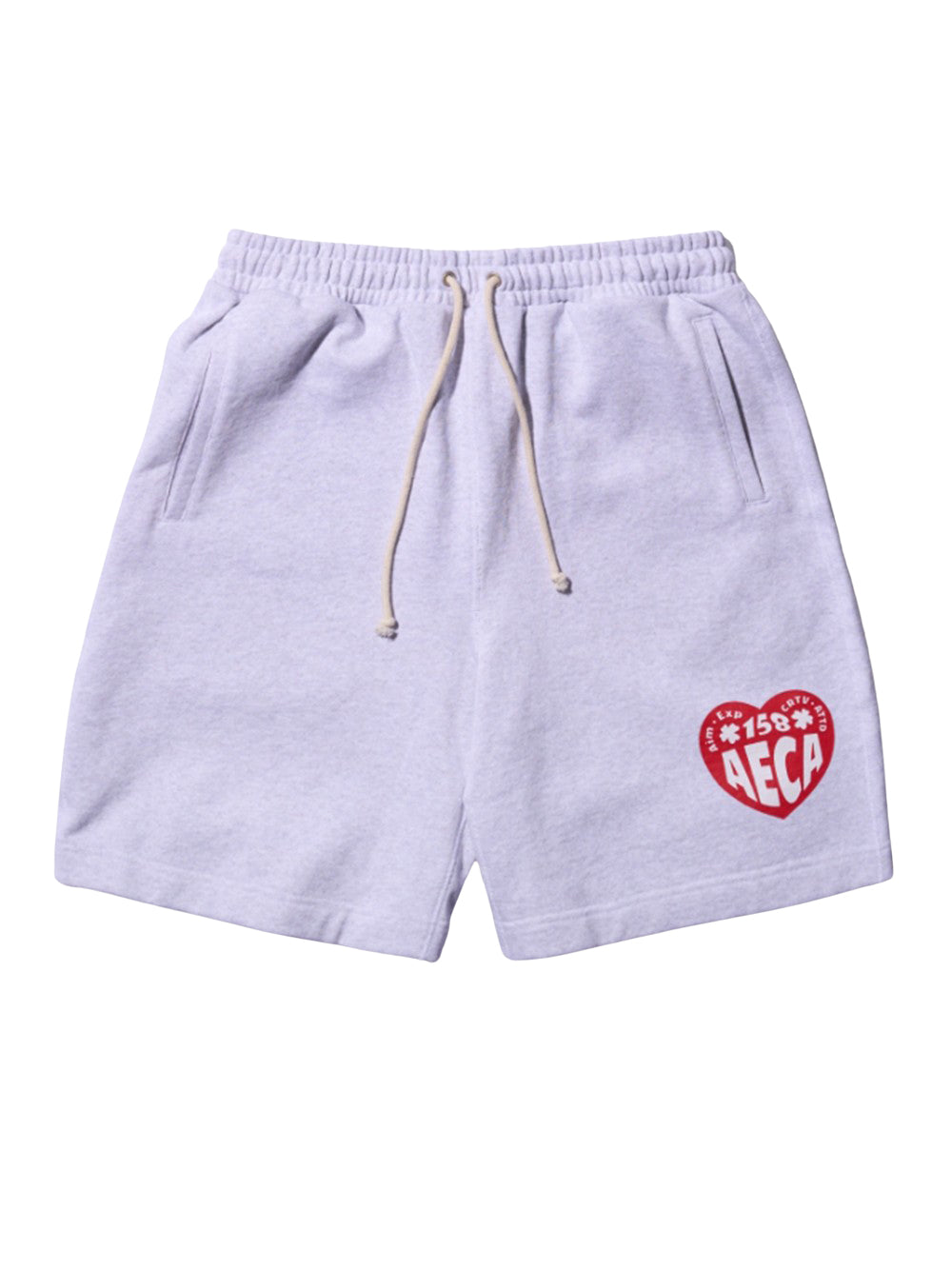 Aeca Love Sweat Shorts (Light Grey)