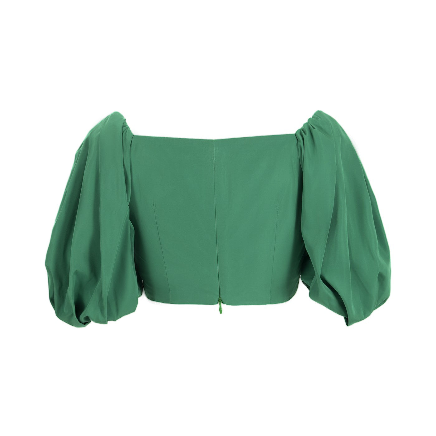 ALÉMAIS Doria Crop Blouse (Green)