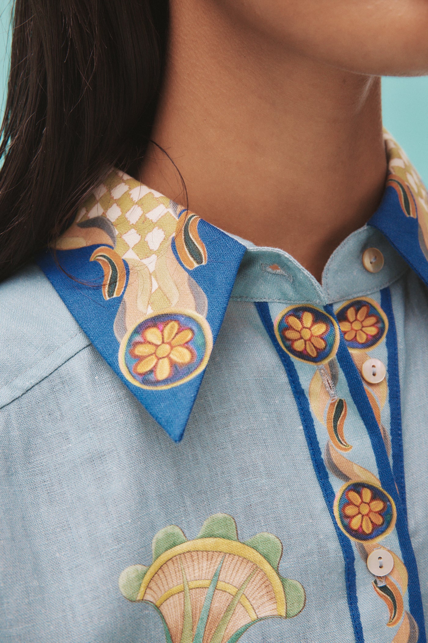 Gilly Shirt (Misty Blue)