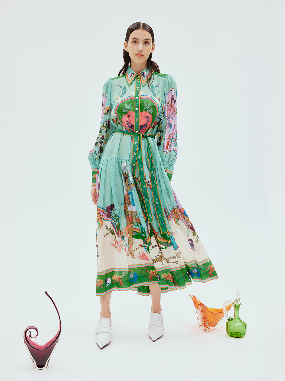 Evergreen Shirtdress Multi