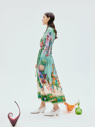 Evergreen Shirtdress Multi