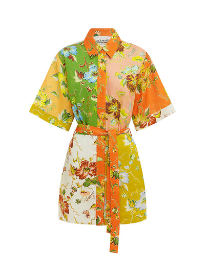 Hotel Lamu Spliced Mini Dress (Multi)