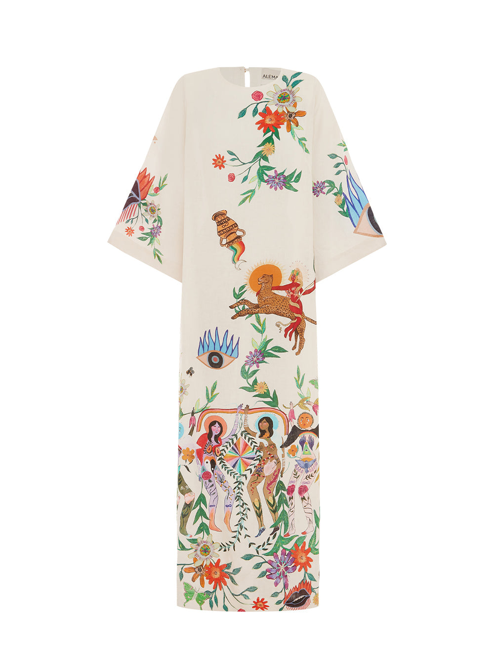 Meagan Midi Dress (Cream)