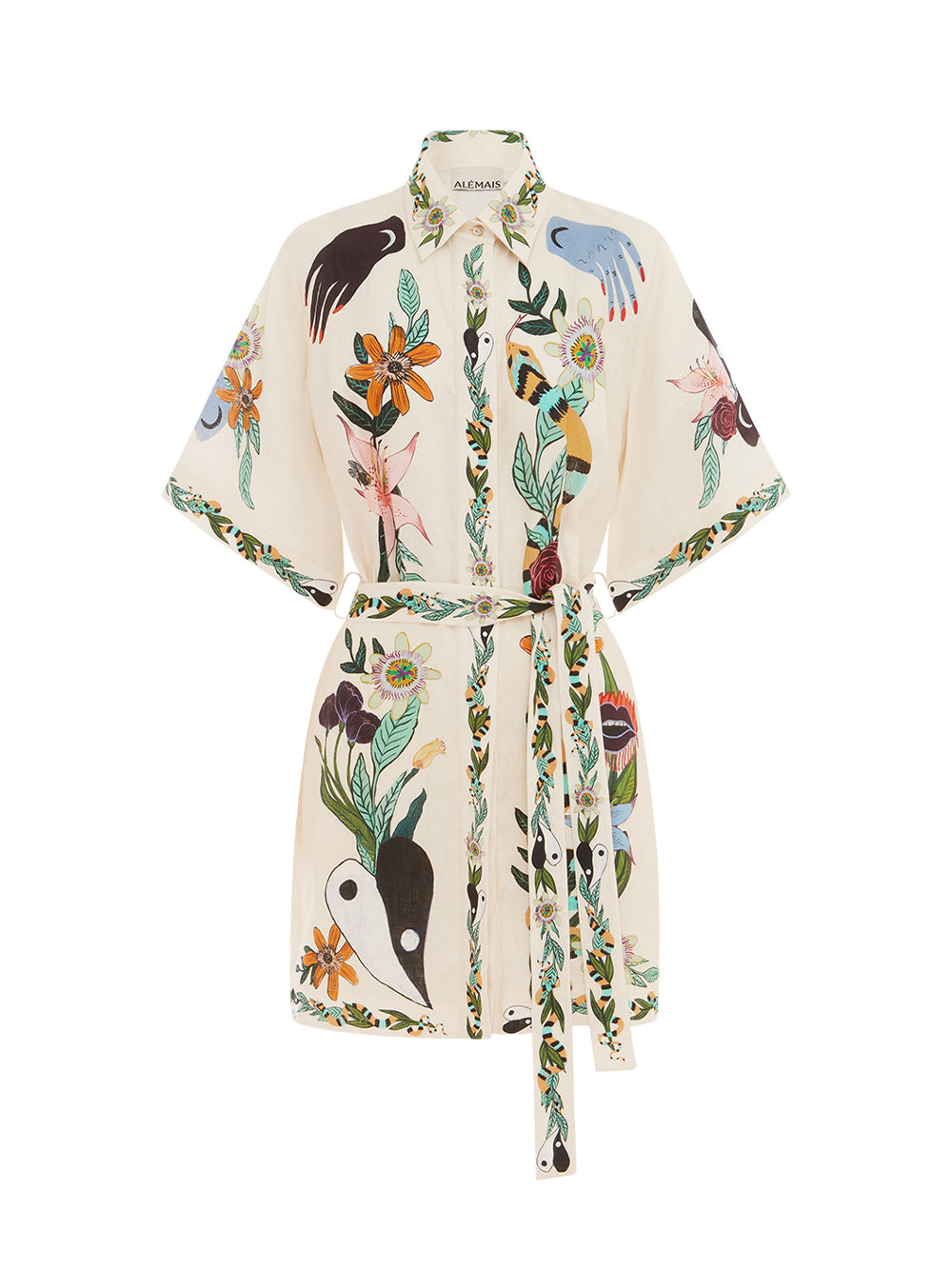 Meagan Mini Dress (Cream)