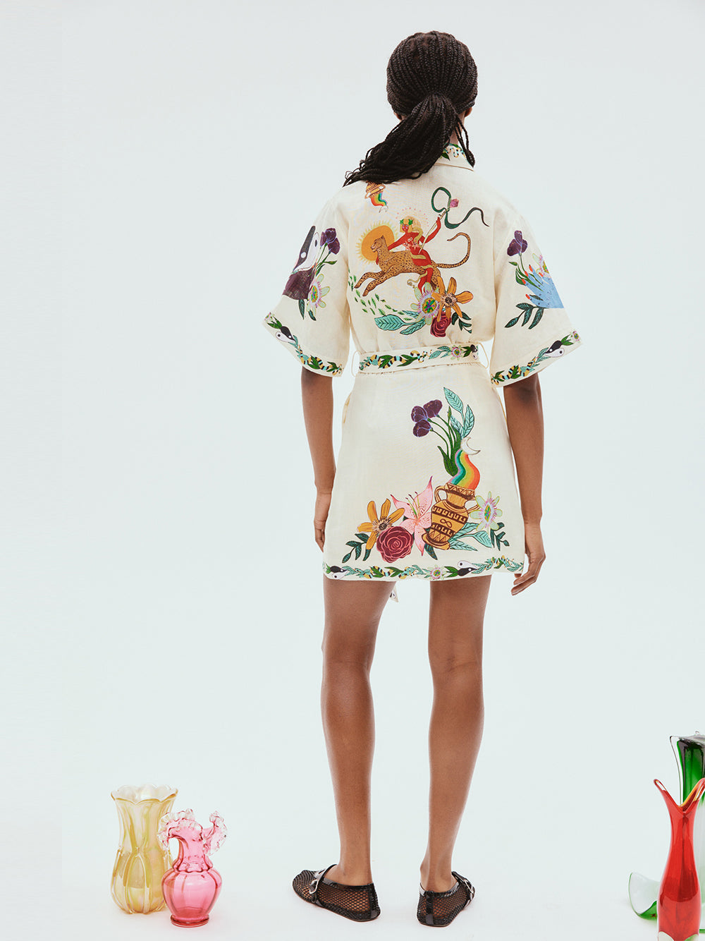 Meagan Mini Dress (Cream)