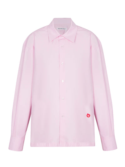 Alexander-Wang-Button-Up-Boyfriend-Shirt-In-Compact-Cotton-With-Apple-Logo-Patch-Light-Pink-01