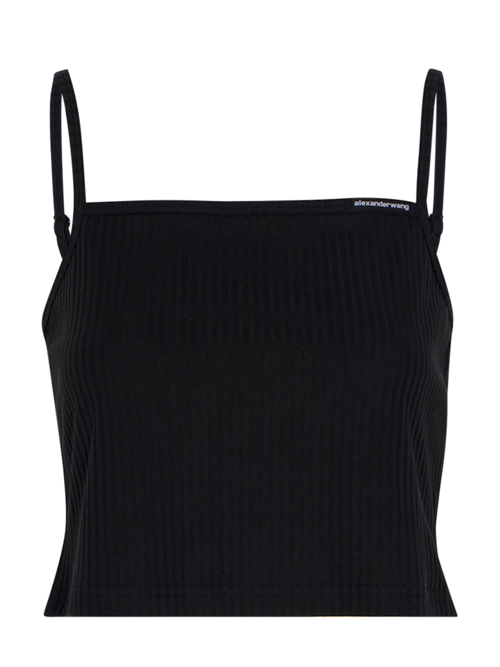 Alexander-Wang-Cami-Top-In-Wide-Cotton-Rib-Black-01