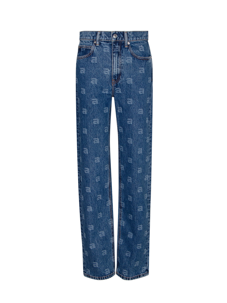 Ez Mid-rise Straight-leg Jean In Denim