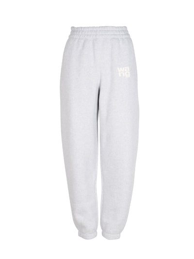 Puff Logo Sweatpant In Structured Terry (Light Heather)