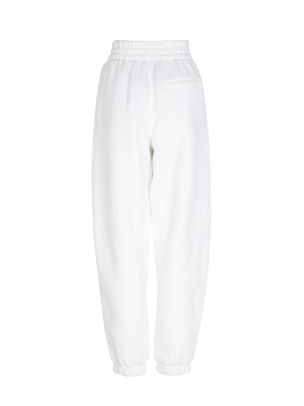 Puff Logo Sweatpant In Structured Terry (White)