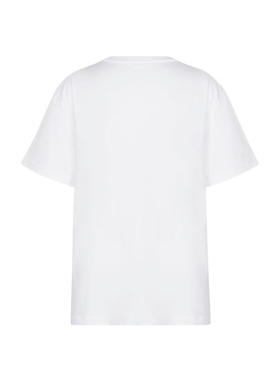 Puff Logo Tee In Essential Cotton Jersey (White)