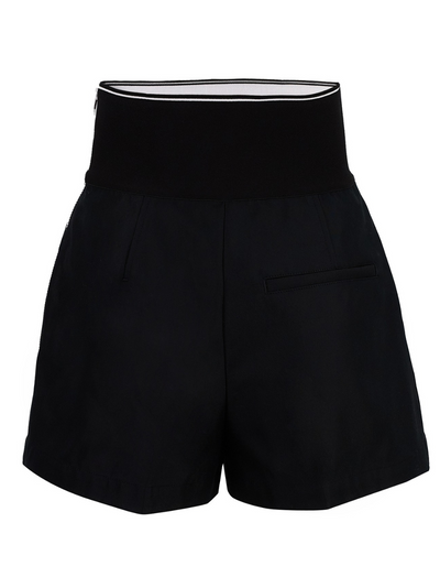 Alexander-Wang-Safari-Short-in-cotton-Tailoring-Black-1