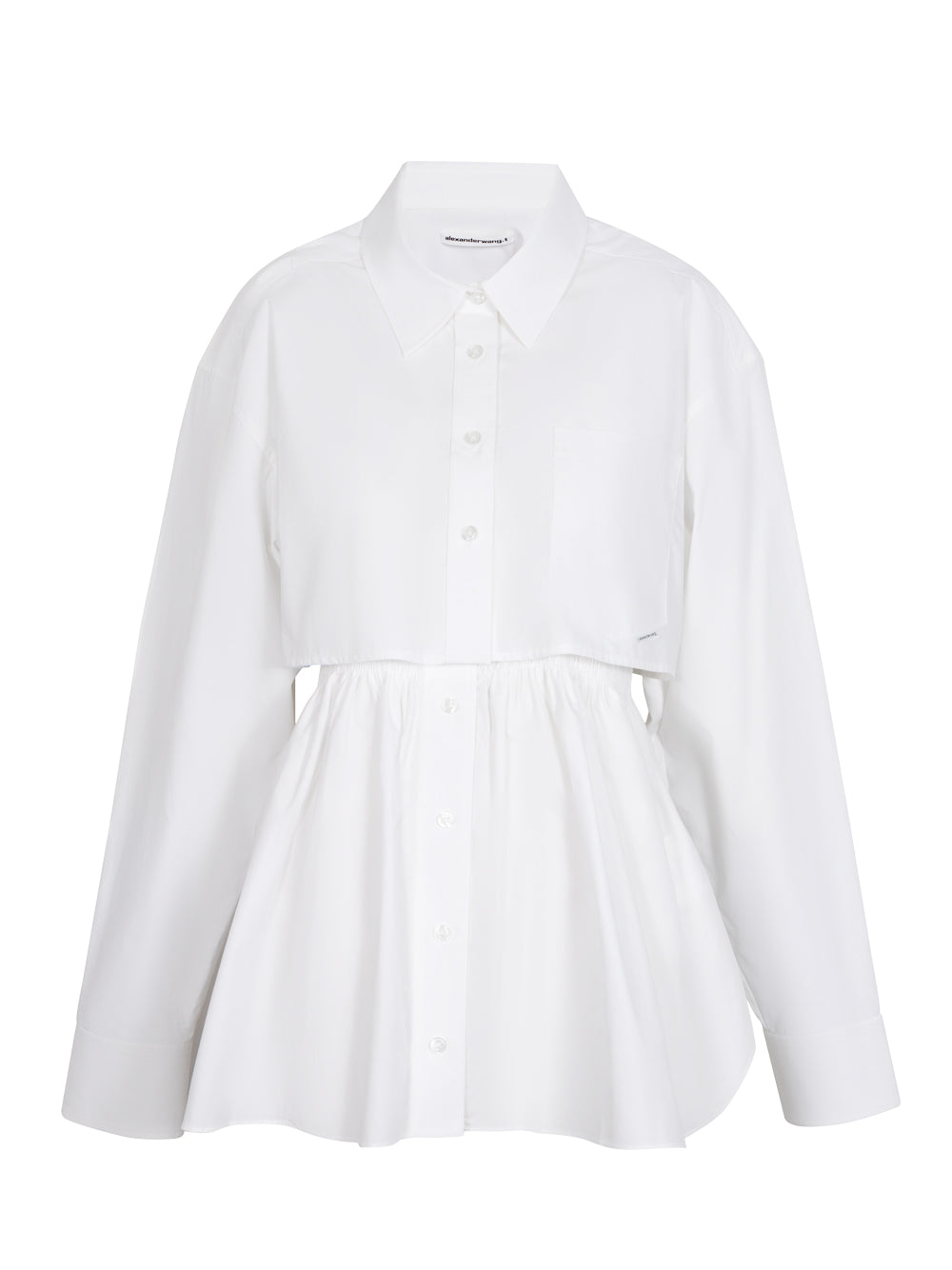 Smocked Cami In Compact Cotton (White)
