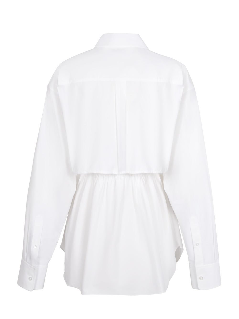 Smocked Cami In Compact Cotton (White)