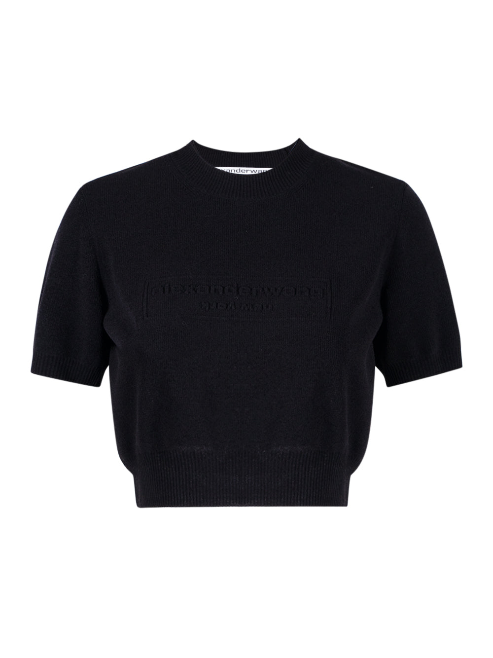 Sweater Tee In Ribbed Chenille (Black)