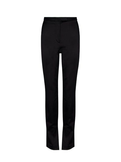 Tailored Leggings With Logo Waistband (Black)