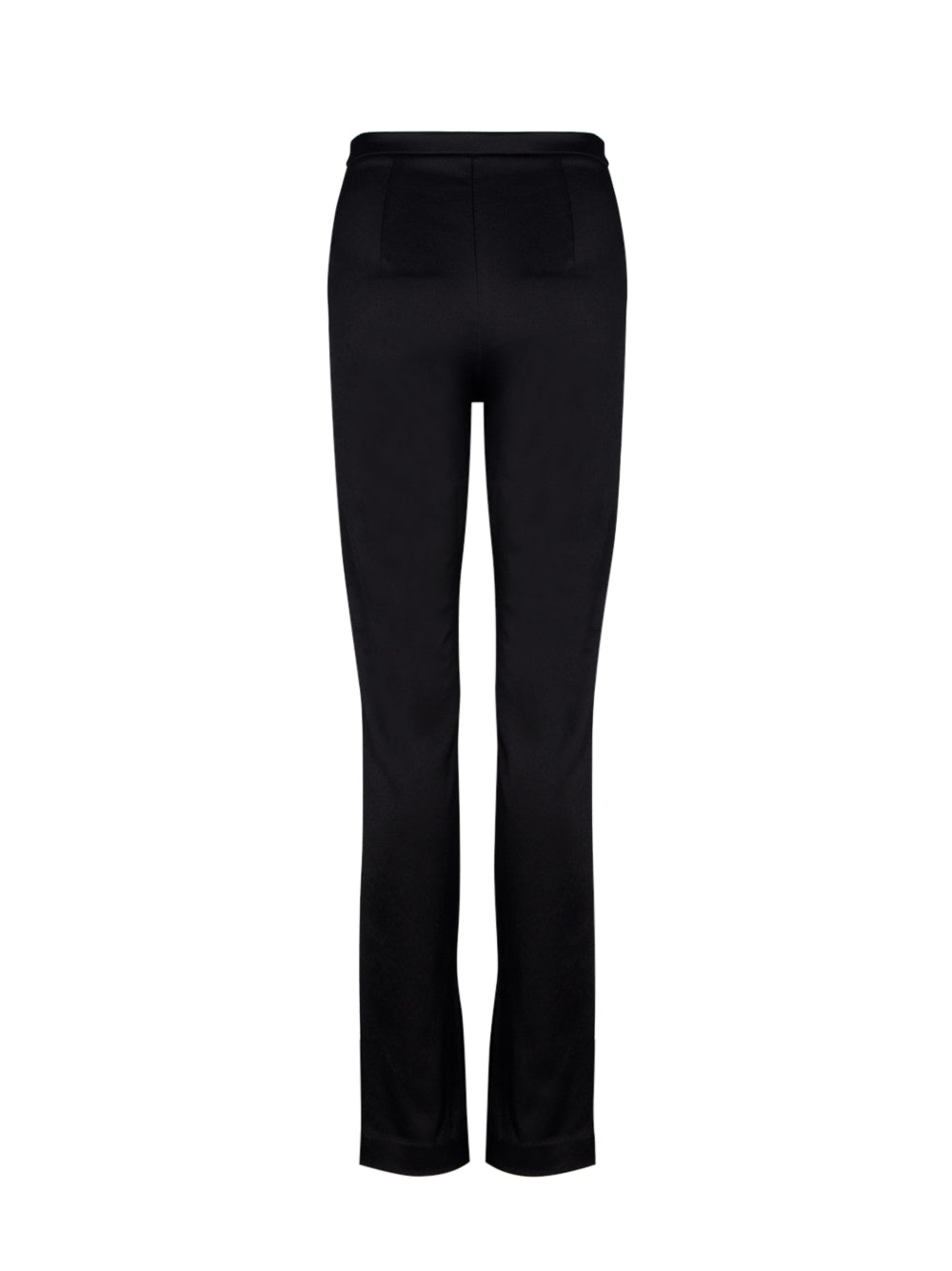 Tailored Leggings With Logo Waistband (Black)