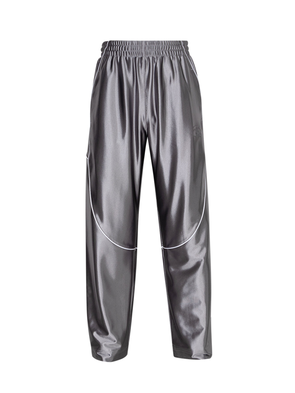 Track Pants In Satin Faille Jersey (Earl Grey)