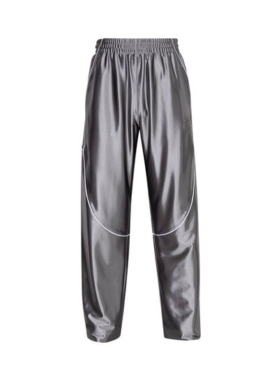 Track Pants In Satin Faille Jersey (Earl Grey)